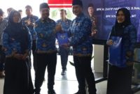 Sekda H Sunggono hadir menyaksikan serah terima jabatan Plt Kepala Diskominfo Kukar