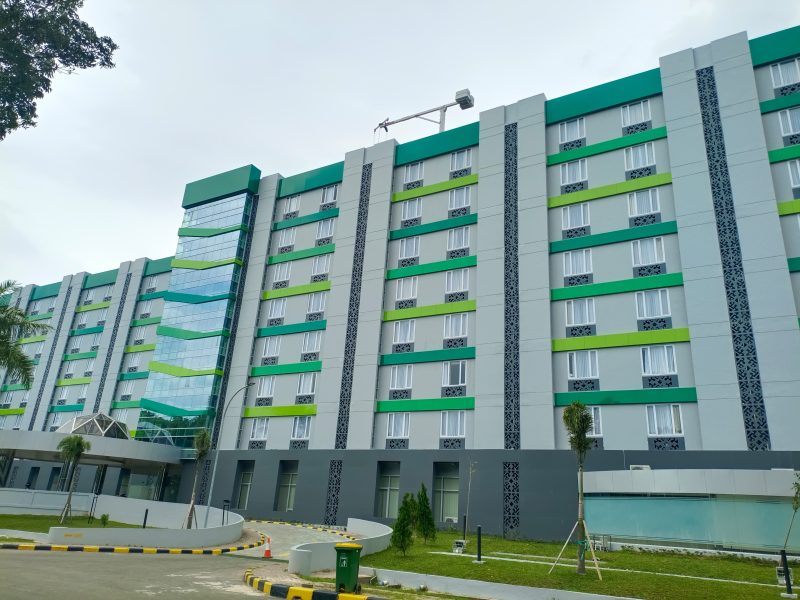 Ket. Foto: Gedung Hotel Atlet yang Terletak di Kawasan Dispora Kaltim, Sempaja, Samarinda