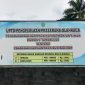 Ket. Foto: Papan Pemberitahuan Pembayaran Retribusi Masuk Kawasan Rekreasi dan Olahraga Gor Kadrie Oening, Samarinda