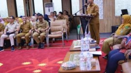 Sekda Sunggono saat Rakor Audit Stunting Semester II Tahun 2024