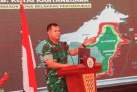 Letjen TNI Tandyo Budi R yang menjabat sebagai Wakasad beserta seluruh rombongan di Kabupaten Kukar datang ke Desa Kerta Bhuana, Tenggarong Seberang