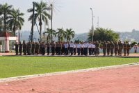 Upacara dalam rangka Peringatan Hari Sumpah Pemuda (HSP) ke 96 tahun 2024 di halaman Kantor Bupati Kukar, Senin (28/10/2024).