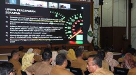 Kegiatan Kegiatan Ngapeh Hambat (obrolan pagi) tentang Evaluasi dan Optimalisasi Serapan Anggaran Tahun 2024 yang digelar di Pendopo Wakil Bupati Kukar, Tenggarong, Senin (25/11).