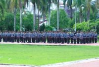 Apel siaga dan apel penyerahan Bawah Kendali Operasi (BKO) digelar dalam rangka serah terima pasukan Satuan Perlindungan Masyarakat (Satlinmas) Kukar dari Pemerintah Kabupaten Kukar kepada Satuan Kepolisian Resor Kukar.