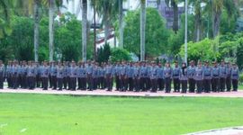 Apel siaga dan apel penyerahan Bawah Kendali Operasi (BKO) digelar dalam rangka serah terima pasukan Satuan Perlindungan Masyarakat (Satlinmas) Kukar dari Pemerintah Kabupaten Kukar kepada Satuan Kepolisian Resor Kukar.