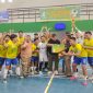 Ket. Foto: Euforia Kemenangan Juara 1 Liga Sepak Bola Antar OPD.