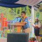 Ket. Foto: Analis Ahli Muda Pemberdayaan Pemuda Dispora Kaltim sekaligus Ketua IPF Samarinda, Hasbar Mara Saat Memberikan Sambutan di Pickleball Open Tournament, Jum'at (15/11/2024)
