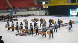 Ket. Foto: Tim Drumband Binaan Dispora Kaltim, Dispora Drum Corps Saat Mengikuti Kejuaraan Drum Band Piala Raja Sultan Hamengkubuwono X di Yogyakarta (Foto: Dok. Dispora Kaltim)
