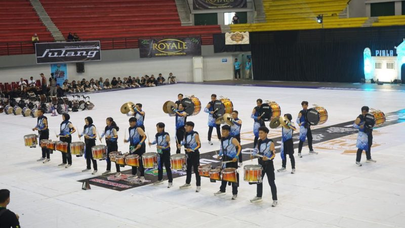 Ket. Foto: Tim Drumband Binaan Dispora Kaltim, Dispora Drum Corps Saat Mengikuti Kejuaraan Drum Band Piala Raja Sultan Hamengkubuwono X di Yogyakarta (Foto: Dok. Dispora Kaltim)
