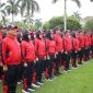 Sebanyak 190 ASN dalam Kontingen Porprov KORPRI III/2024 dilepas secara resmi di Halaman Kantor Bupati, Kamis (28/11/2024). 
