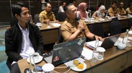 Ekspose Hasil Pemetaan Batas Delineasi di Ibu Kota Nusantara dan Pelatihan Pemanfaatan Data Spasial Batas Delineasi dengan Aplikasi Berbasis Android yang digelar di Hotel Fugo Samarinda,Senin ( 25/11).