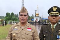 Pjs Bupati Kukar Bambang Arwanto saat menghadiri upacara peringatan Hari Pahlawan 10 November 2024