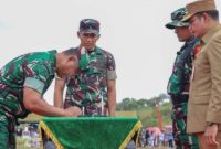 Lapangan Sepak Bola Desa Kerta Bhuana, Tenggarong Seberang digunakan sebagai tempat penutupan TMMD ke-122 Tahun Anggaran (TA) 2024