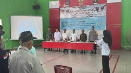 Polsek Loa Janan dan Dinkes Kukar gelar sosialisasi cegah penyakit menular TBC di Desa Loa Duri Ulu, Kecamatan Loa Janan, pada Rabu (6/11/2024).