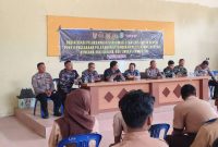 Polsek Sangasanga dan Dispora Kukar gelar Sosialisasi Persiapan Penerimaan TNI-Polri di SMAN 1 Sangasanga, pada Sabtu (9/11/2024) pagi. 
