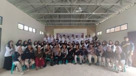 Pelantikan Anggota KPPS sejumlah 24 anggota oleh Polsek Sangasanga di Gedung BPU Kelurahan Jawa, pada Kamis (07/11).